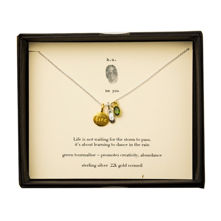 b.u. Jewelry be you Life is Not About Waiting Necklace