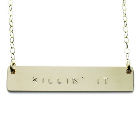 The Urban Smith The Name Plate Necklace - Killin' It