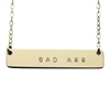 The Urban Smith The Name Plate Necklace - BAD ASS