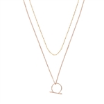 Luv Aj The Barbell Ring Charm Necklace