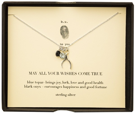 b.u. Jewelry May All Your Wishes Necklace