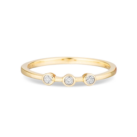 Adina Reyter 3 Diamond Ring - Yellow Gold