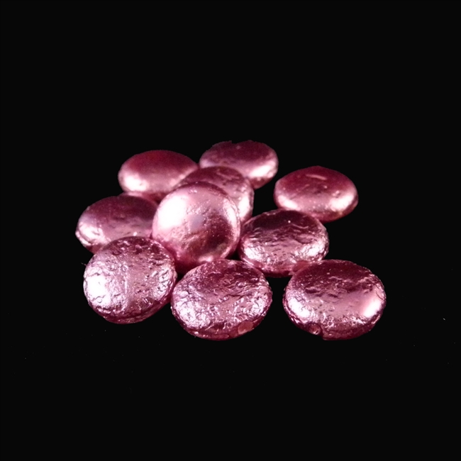 Pearl coin beads - Fuchsia - 10mm diam. Qty. 10