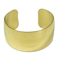 Brass Bracelet Cuff - 1 1/2" wide