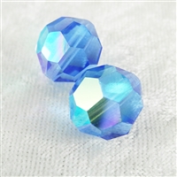 Vintage Crystal Beads - Sapphire - 14mm