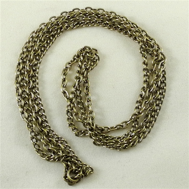 Multi-Strand Chain, Brass-Oxide, 9" length