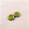 Czech Glass Cabochon - 18 mm round - 2 per package - BACKLIT UTOPIA