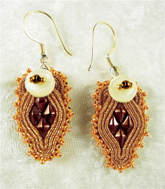 Bullion Super-Duo Earrings - #1295