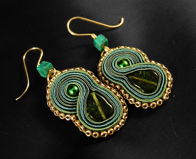 Anything green is Mine - Earrings - #1697