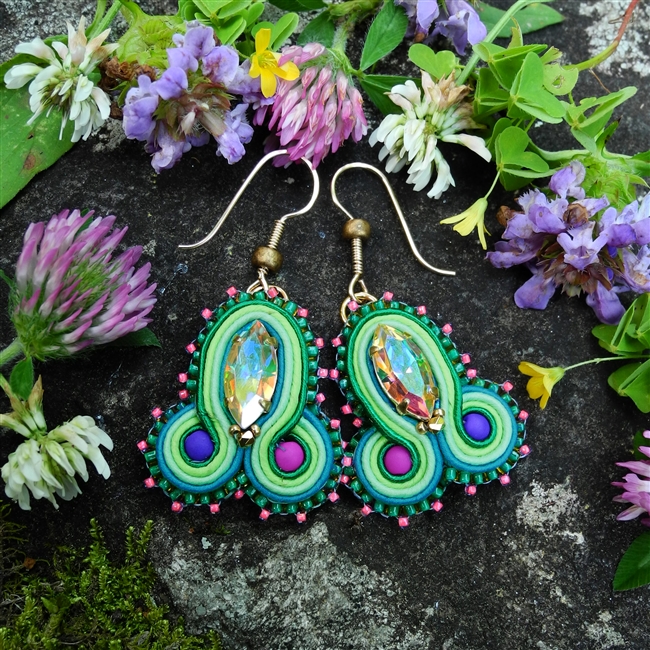 Cacti in Bloom - Earrings - #1789