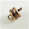 6mm magnetic clasp with Antique Copper finish.