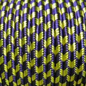 BeadSmith/Helby brand Soutache - Grape-Goldenrod Stripe