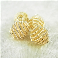 Vintage Spring Beads - Champagne 10mm