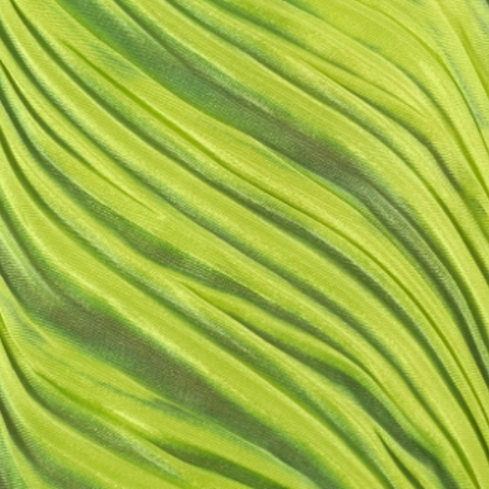 "Lime Wedge" silk Shibori Ribbon