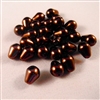 12 x 7 Teardrop Shaped Glass Pearls - Bronze