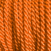 1 yd. 2.5 mm Twisted Rayon Cord - color "Orange"