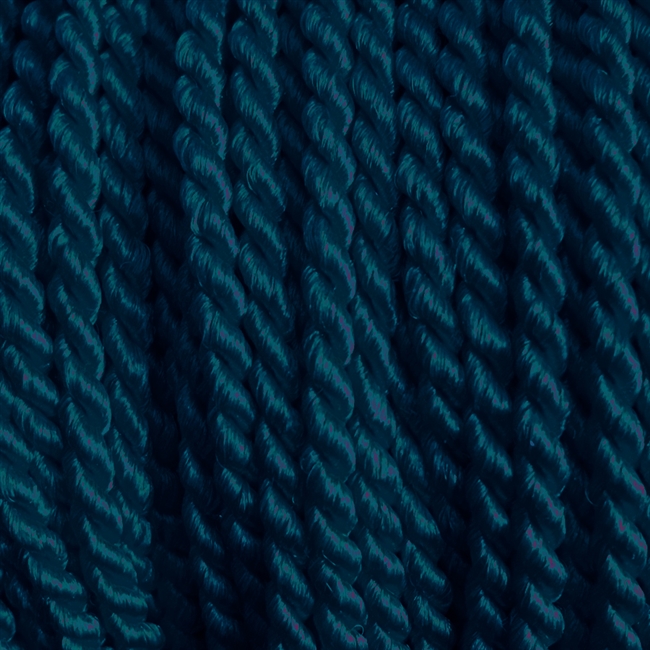 1 yd. 2.5 mm Twisted Rayon Cord - color "Navy"