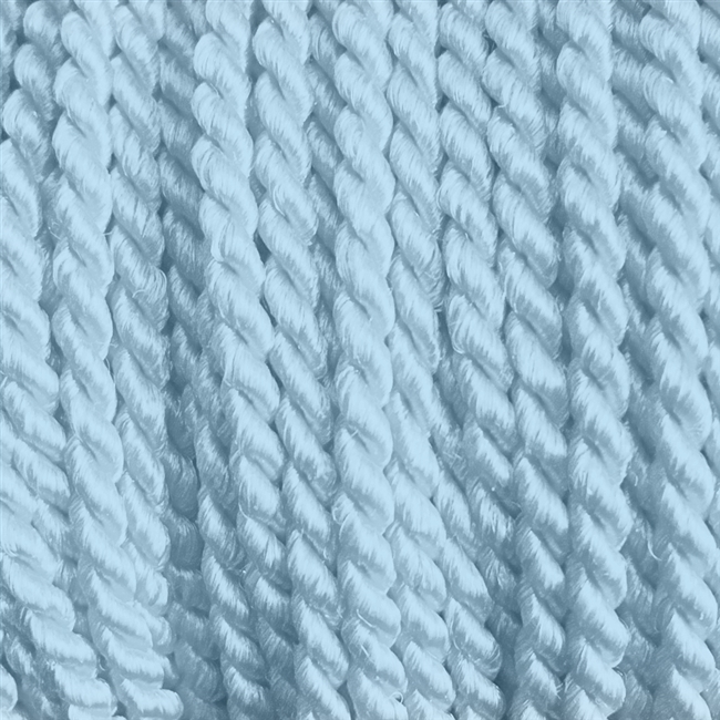 1 yd. 2.5 mm Twisted Rayon Cord - color "Light Blue"