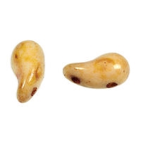 Zoliduos - 5x8mm 2-hole bead - LEFT - 25 PER BAG - BUTTER PECAN