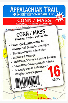 Appalachian Trail Pocket Profile AT-16 Conneticut to Massachusets