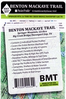 Benton Mackaye Trail Map (set of three elevation Profiles covering the entire trail.
