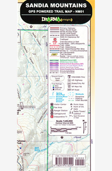 Sandia Mountains Map