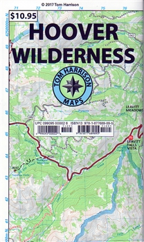 Shaded Relief Hoover wilderness map