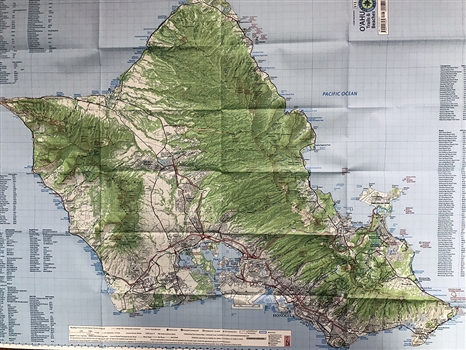 O'ahu Trails and Beaches MAP