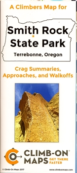 A Climbers Map for Smith Rock State Park. Terrebonne, Oregon
