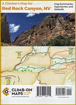 A Climber's Map for Red Rock Canyon, NV