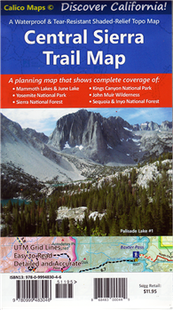 Central Sierra Nevada Trail Map