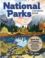 Explore interesting facts and spark your creativity. Color your own visions of the most beautiful landscapes in America.