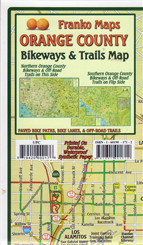 Franko Maps Orange County Bikeways & Trail Map