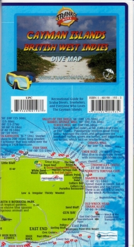 Cayman Islands, British West Indies DIVE Map