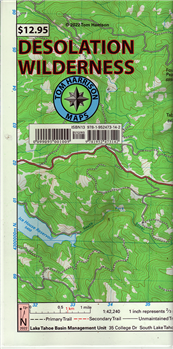Desolation Wilderness Trail Map - Tom Harison