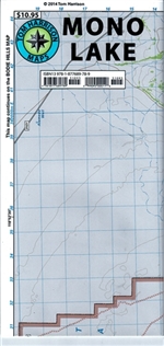 Mono Lake Map, Sierra Nevada, CA