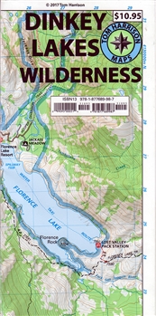Dinkey Lakes Wilderness map, Tom Harrison