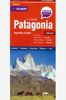 Patagonia Map, Chile and Argentina