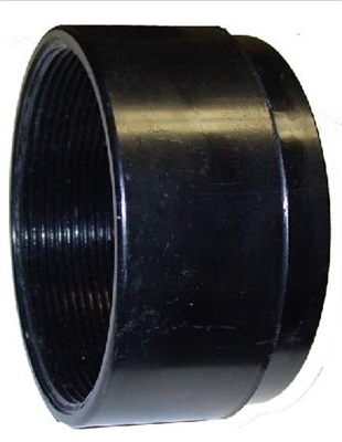 Jay R. Smith 0100C-P ABS adjust-to-wall coupling 2-1/2" long with knockout test cap