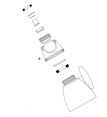 Acorn 1205-021-001 1/2" NPTI Nozzle (-BA-MSH-Y-F2.2)