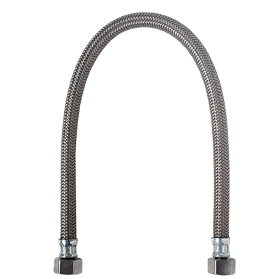 Metcraft 16129 1/2" x 20" Stainless Steel Hose