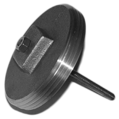 Metcraft 16556 A216-4 S/S Pinned Brass Cleanout Plug 4â€ for placement behind the toilet.