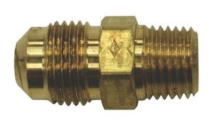 Acorn 1891-007-000 3/8" x 1/4" Brass Flare x Male Half Union