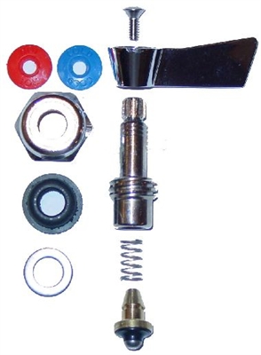 Fisher 2000-0005 1/2" Brass Faucet Stem Repair Kit Check Stem Left Hand