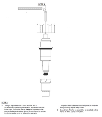 Acorn 2302-020-001 Penal-Matic Cartridge Assembly with Bonnet