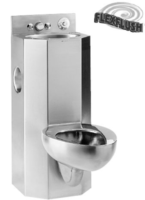 Metcraft 3115-90C 15" Lavatory-Toilet Comby