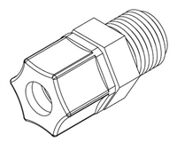 Willoughby 320566 Connector, Ferrule, 3/8" Tube x 3/8" MPT