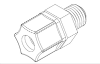 Willoughby 321010 Connector, Ferrule, 3/8" Tube X 1/4" MPT