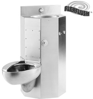 Metcraft 3618-45R&L 18" Front Mount Toilet-Lavatory Comby