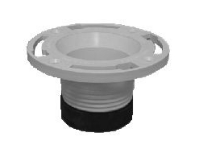 Twist and Set Closet Flange Fits Inside 4" PVC Pipe 43651